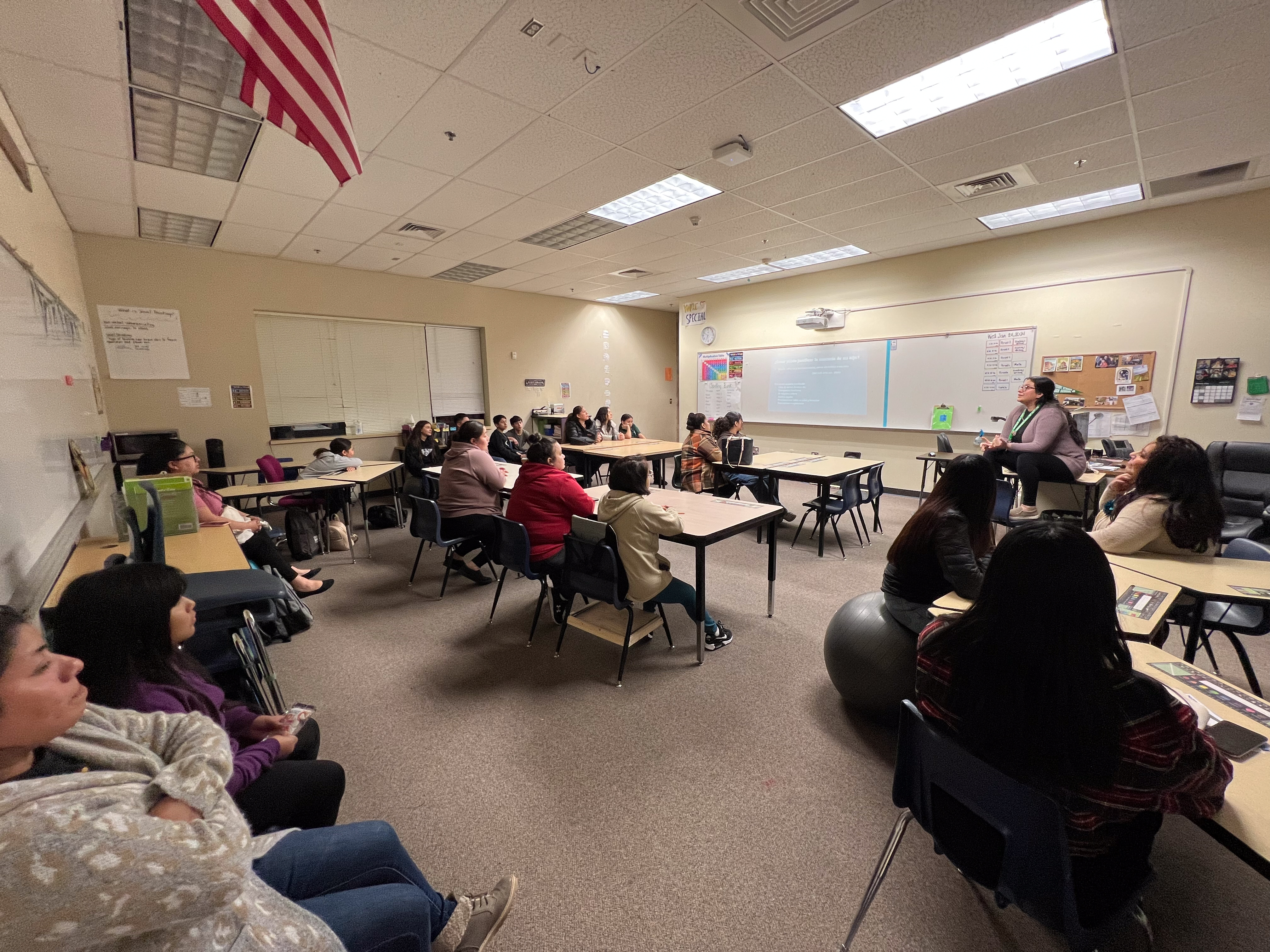 families at LaVenture school event